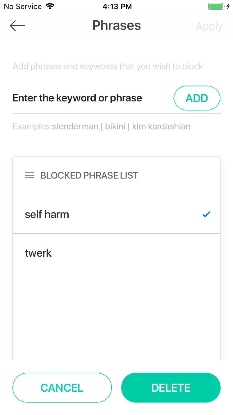 How To Block Keywords or Phrases on the Mobicip